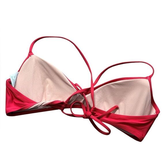 J. Crew Poppy Red Strappy Bikini Top - Picture 2 of 4